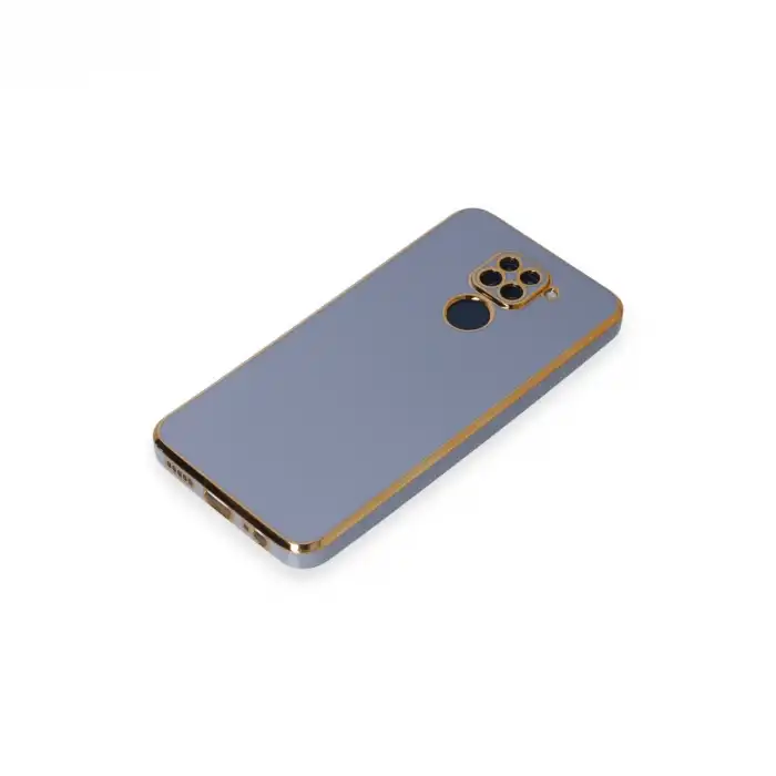 Xiaomi Redmi Note 9 Kılıf Volet Silikon - Mavi