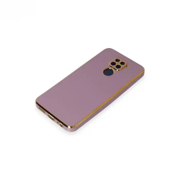 Xiaomi Redmi Note 9 Kılıf Volet Silikon - Mor