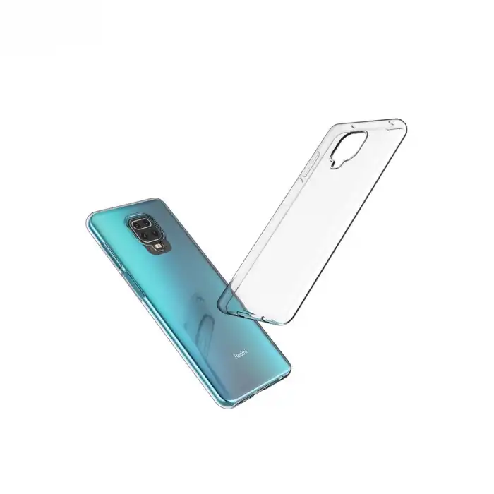 Xiaomi Redmi Note 9 Pro Kılıf Lüx Şeffaf Silikon - Şeffaf