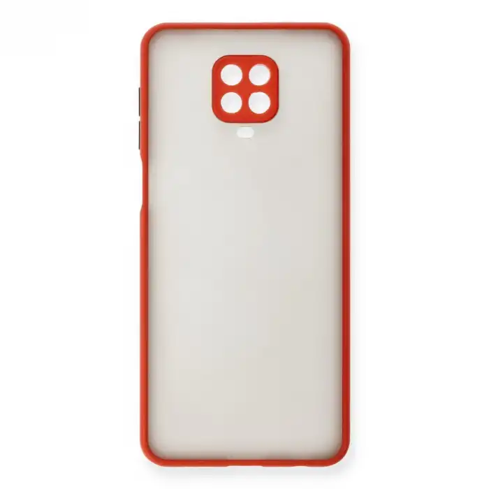 Xiaomi Redmi Note 9 Pro Kılıf Montreal Silikon Kapak - Kırmızı