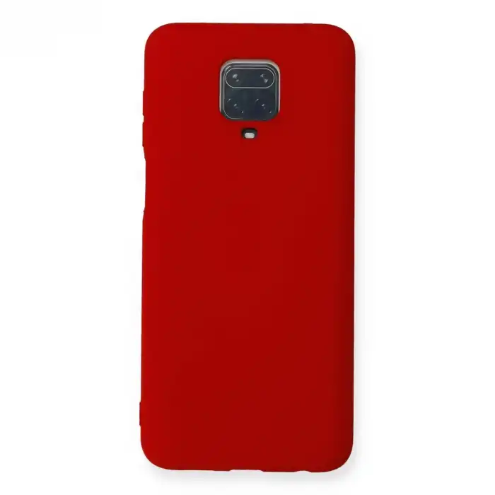 Xiaomi Redmi Note 9 Pro Kılıf Nano İçi Kadife Silikon - Kırmızı