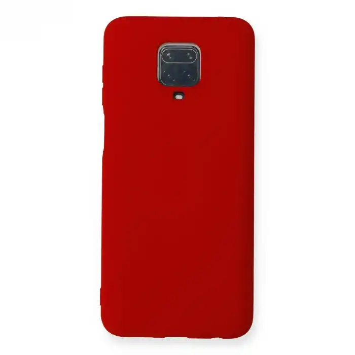 Xiaomi Redmi Note 9 Pro Kılıf Nano İçi Kadife Silikon - Kırmızı