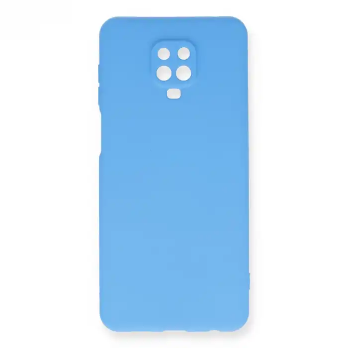 Xiaomi Redmi Note 9 Pro Kılıf Nano İçi Kadife Silikon - Mavi