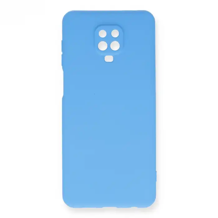 Xiaomi Redmi Note 9 Pro Kılıf Nano İçi Kadife Silikon - Mavi