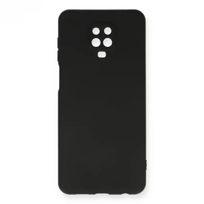 Xiaomi Redmi Note 9 Pro Kılıf Nano İçi Kadife Silikon - Siyah
