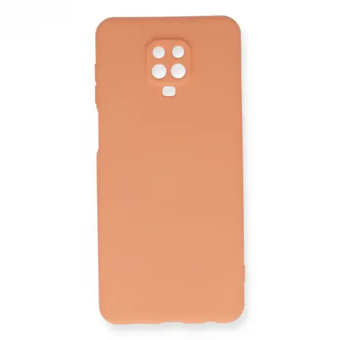 Xiaomi Redmi Note 9 Pro Kılıf Nano İçi Kadife Silikon - Turuncu
