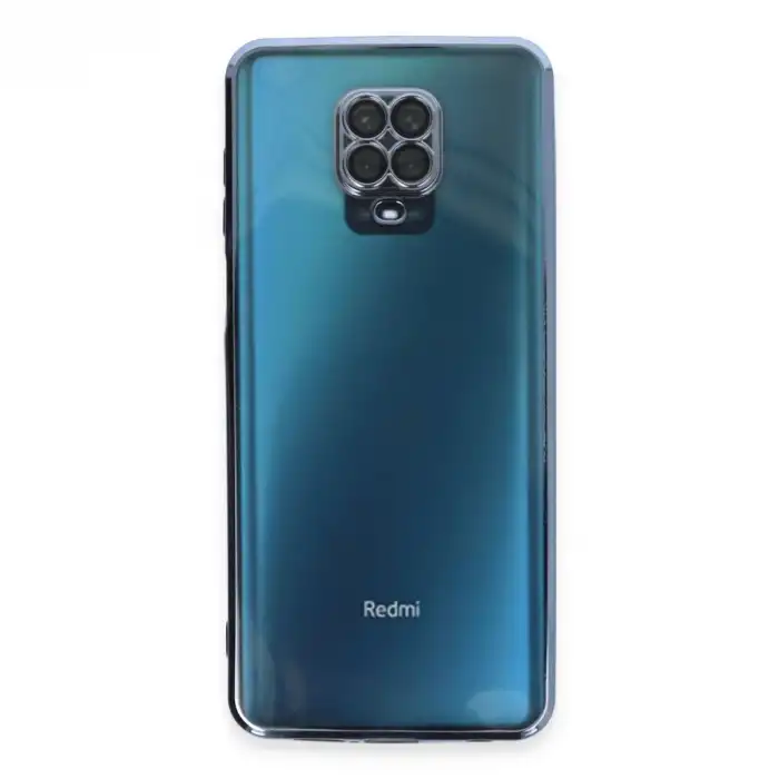 Xiaomi Redmi Note 9 Pro Kılıf Razer Lensli Silikon - Açık Mavi