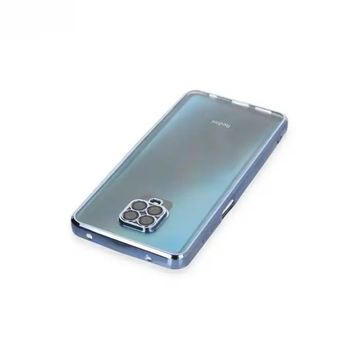 Xiaomi Redmi Note 9 Pro Kılıf Razer Lensli Silikon - Açık Mavi