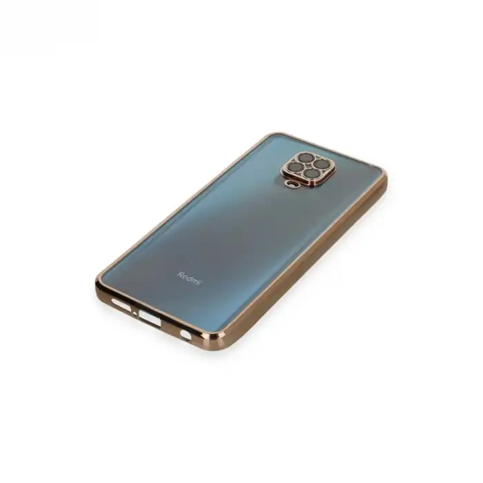 Xiaomi Redmi Note 9 Pro Kılıf Razer Lensli Silikon - Gold