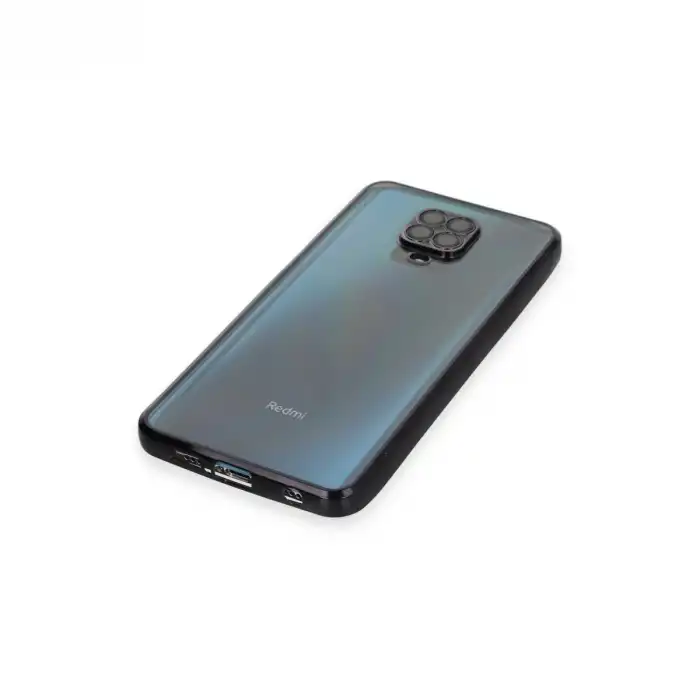 Xiaomi Redmi Note 9 Pro Kılıf Razer Lensli Silikon - Siyah
