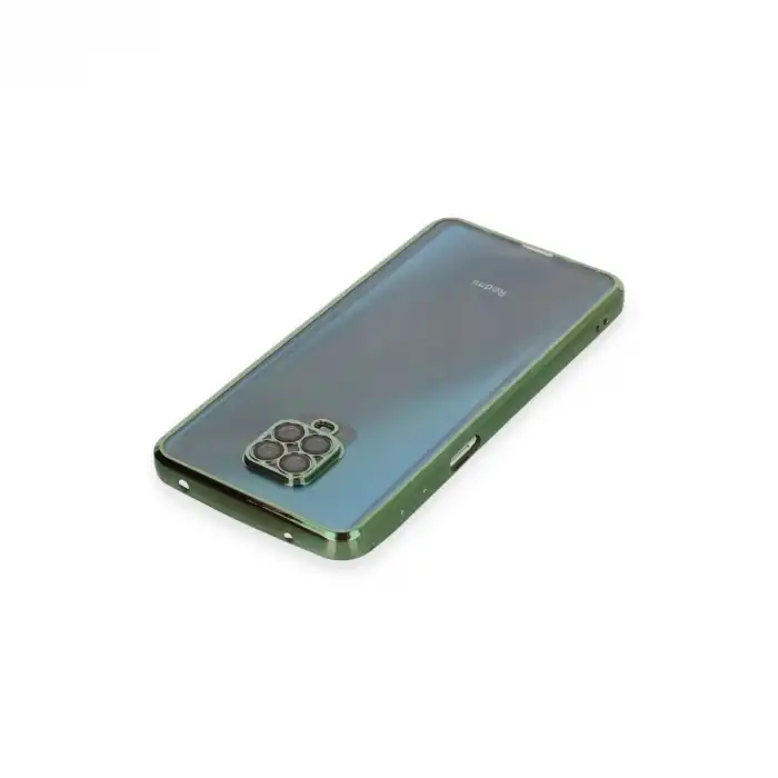 Xiaomi Redmi Note 9 Pro Kılıf Razer Lensli Silikon - Yeşil