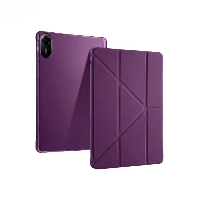 Xiaomi Redmi Pad 2 Kalemlikli Mars Tablet Kılıfı - Mürdüm