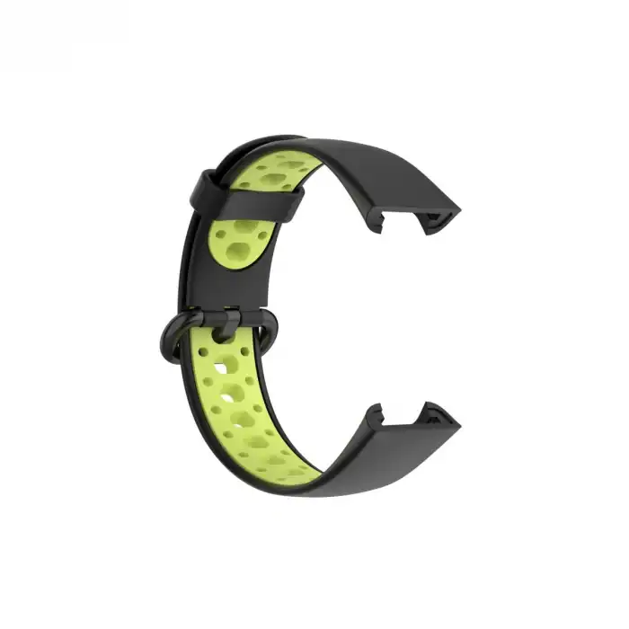 Xiaomi Redmi Watch 2 Spor Delikli Kordon - Siyah-yeşil