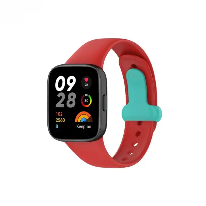 Xiaomi Redmi Watch 3 Origin Silikon Kordon (saat Değildir) - Kırmızı
