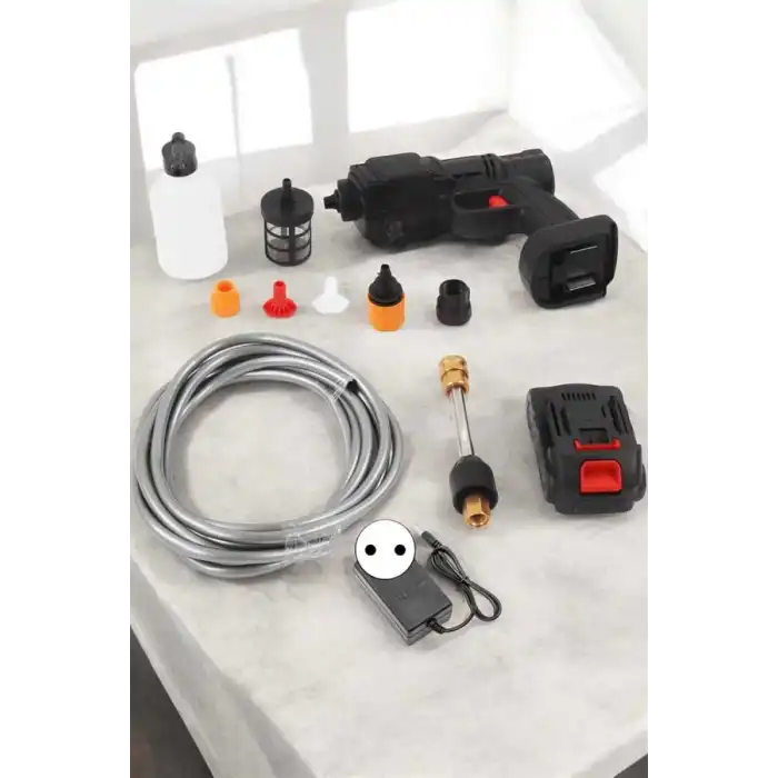 Yeni Nesil Araç Yıkama Şarjlı Tabancası Basınçlı Su Hazneli