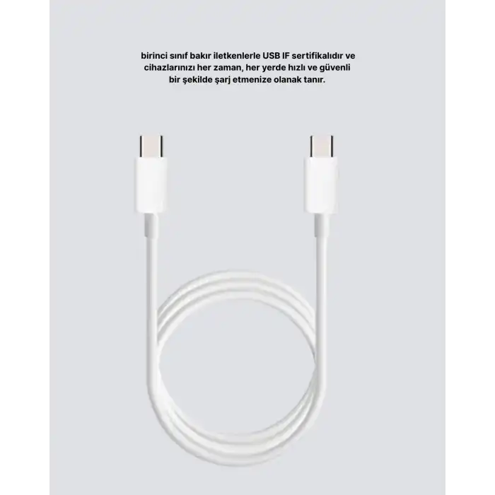 Yüksek Hızlı 30W 5.0A Type-C Kablo Şarj