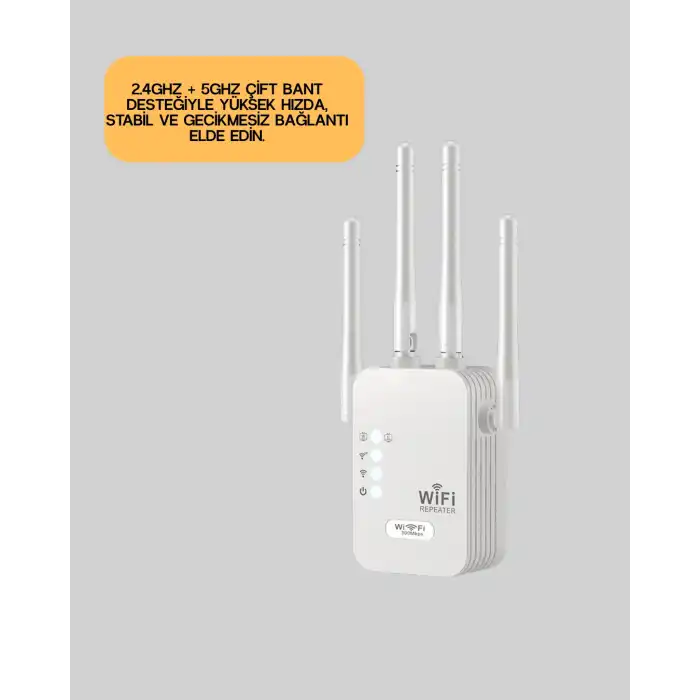 Yüksek Hızlı Parazit Önleyici WiFi Repeater Router