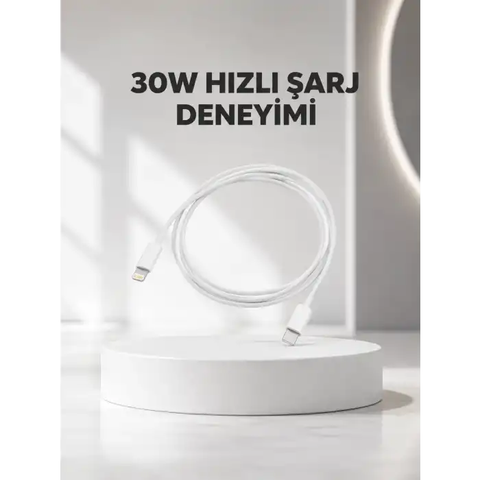 Yüksek Saflıkta Bakır Çekirdekli 30W Hızlı Şarj Kablosu