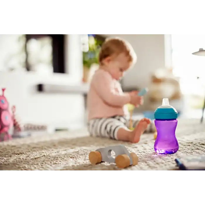 Yumuşak Uçlu Bardak 300 ml Mor