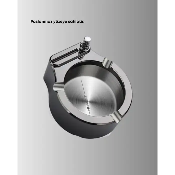 Yuvarlak Çakmaklı Küllük Dayanıklı Metal Yapı