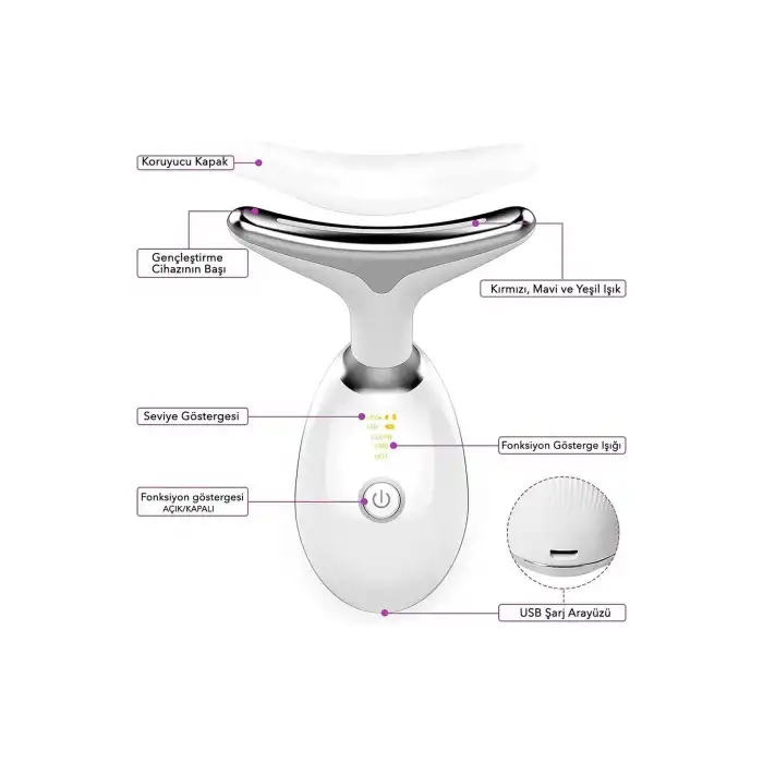 Yüz Ve Boyun Kırşıklık Giderici Ems Güzellik Cihazı ( Gıdık,sarkma,kırışıklık)