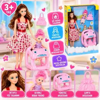 02413  Anlily Yürüteçli Bebek / +3 yaş