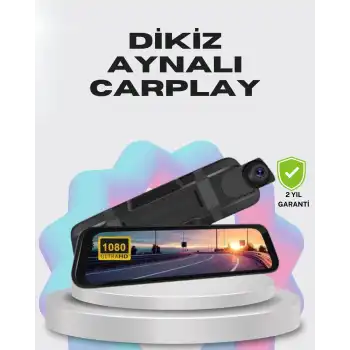 1080P Çift Kameralı Dokunmatik Dikiz Aynası G Sensörlü