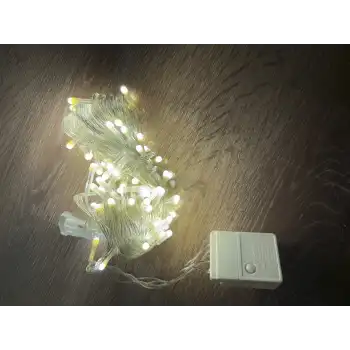 10m 100 Led Damla Uçlu Gün Işığı Şeffaf Kablo Mz-17-4