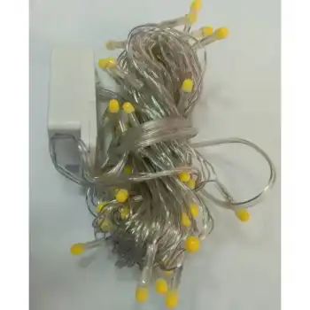 10m 100 Led Damla Uçlu Led Işık Beyaz Işık Şeffaf Kablo