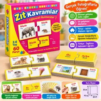 1390 EĞLENCELİ BUL ZIT KAVRAMLAR