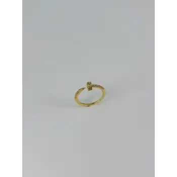 14 K Gold Zirkon Taşlı Yüzük