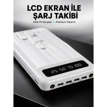 20.000mAh Taşınabilir Powerbank PD Teknolojili Çift USB Çıkışlı Yeni Nesil