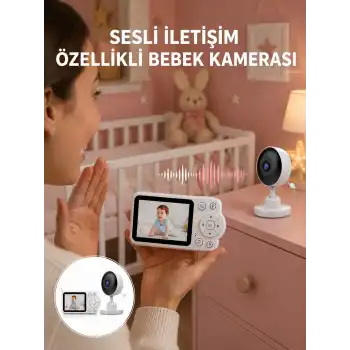 2.8 İnç Ekranlı Bebek Kamerası Gece Görüşlü ve Sesli İletişim Yeni Nesil