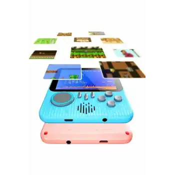 3.5 İnç Mini Atari Taşınabilir Oyun Konsolu 666 Adet Retro Oyun