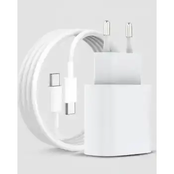 35W Güçlü USB-C Şarj Aleti Type-C Kablo Dahil