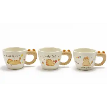 3d Kedi Figürlü Kupa Bardak Alk5036