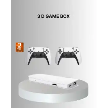 3D ve 4K Görüntü Kaliteli Çok Oyunculu Retro Oyun Konsolu