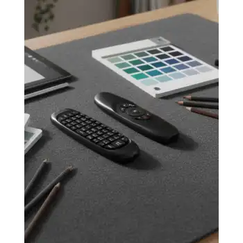 3’ü 1 Arada Kablosuz Hava Mouse Mini Klavye Kumanda