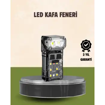3’ü 1 Arada LED Far Şarj Edilebilir Sensörlü Manyetik 10 Saat Kullanım