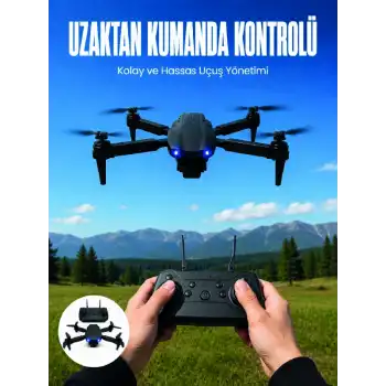 4K HD Kameralı Katlanabilir Drone Sabit Yükseklik Destekli Uzaktan Kumandalı Drone