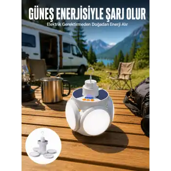 5 KANATLI SOLAR LAMBA Yeni Nesil