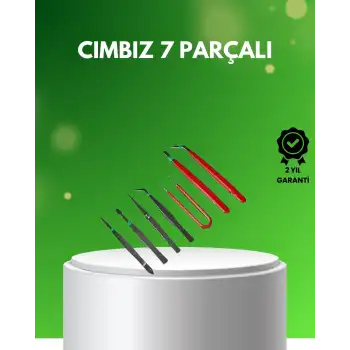 7 Parça Hassas Çelik Cımbız Seti Elektronik ve Saat Tamiri İçin