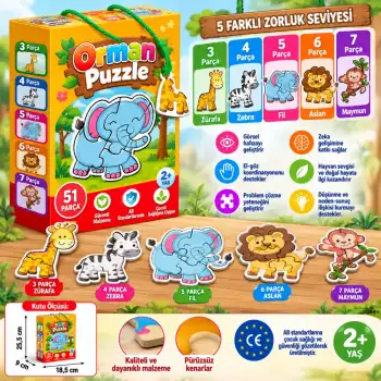 8766 ORMAN KUT.PUZZLE 025876-34567