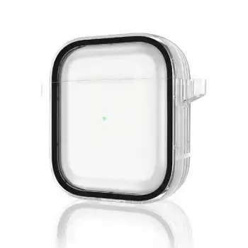 Airpods 4 (4.nesil) Shiny Şeffaf Kılıf - Siyah