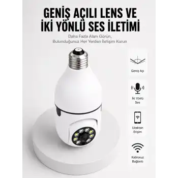Akıllı Güvenlik Kamerası Full HD Görüntü ve Gece Görüş Özellikli Yeni Nesil