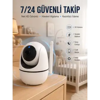 Akıllı Güvenlik Kamerası HD Görüntü Kalitesi Hareket Algılama Wifi Kamera Yeni Nesil