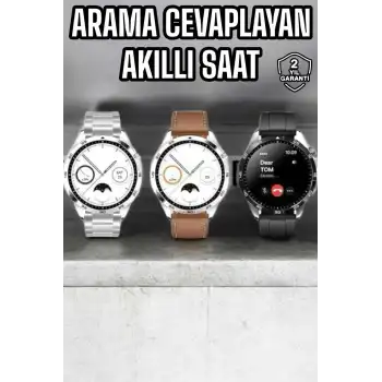 Akıllı Saat Bildirim Görme Sesli Görüşme Çoklu Kordon GPS Takibi
