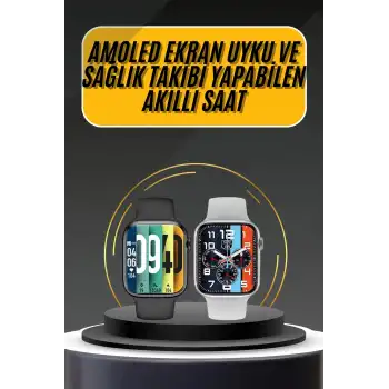 Akıllı Saat Yeni Nesil Android ve İOS Uyumlu Titreşim Modlu Alarm Kronometre