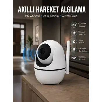 Anlık Bildirimli Hareket Sensörlü Full HD Kamera Yeni Nesil