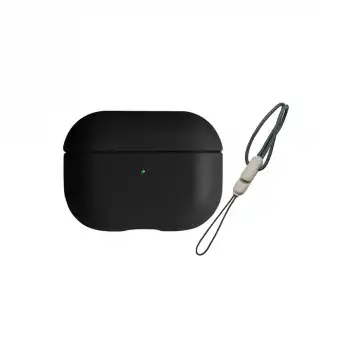 Apple Airpods 3 (3.nesil) 405 Deri Kılıf - Siyah